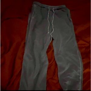 dark grey sweatpants
